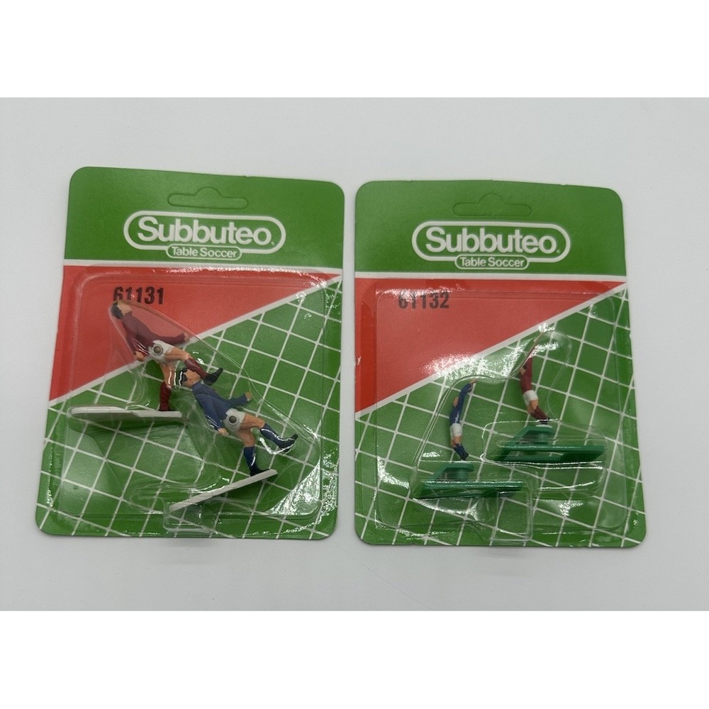 SUBBUTEO TABLE SOCCER 61131 61132 PLAYER FIGURE SETS SEALED NOS RARE